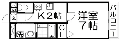 サンライズ【2階】の間取り