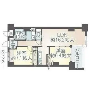 イーグルヘッド橦木【2階】の間取り