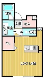 イストワール平田【103号室】の間取り