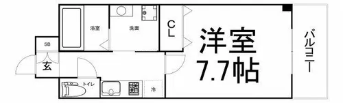大阪府大阪市都島区都島本通2丁目【マンション】の間取り