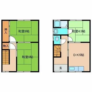 大阪府泉大津市東助松町2丁目【アパート】の間取り