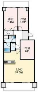 大阪府堺市中区深井清水町【マンション】の間取り