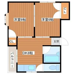 サンシャインMKM今里Ⅳ【3階】の間取り
