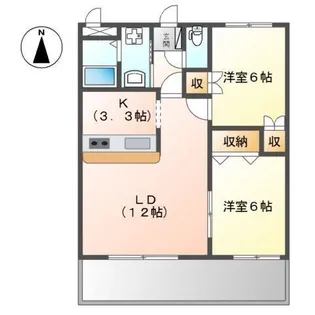 ディア エスタシオン【1階】の間取り