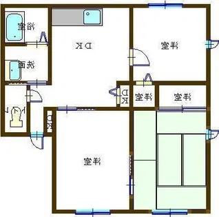 レトア網干【I102号室】の間取り