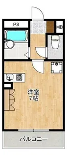 フロレスタ三輪【4階】の間取り