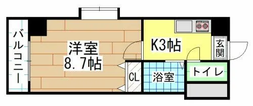 福岡県北九州市八幡東区前田1丁目【マンション】の間取り