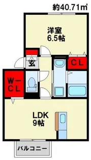 サンクラーズメゾン A棟【206号室】の間取り
