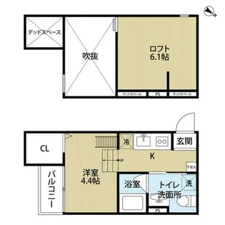 兵庫県神戸市長田区久保町7丁目【アパート】の間取り