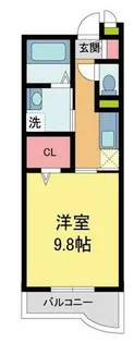 ランデュール逆瀬川【2階】の間取り