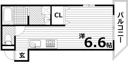 ヴィアノ山下町アスティオン【1階】の間取り