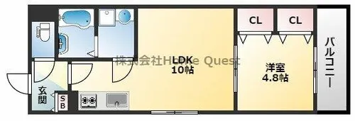 badge tomoi EstⅢ【3階】の間取り