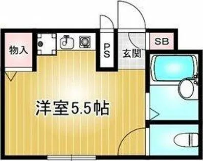 第6ハセビル【8階】の間取り