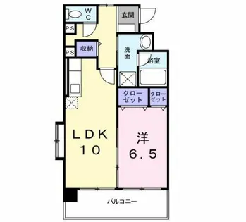 リアン熊本【1階】の間取り