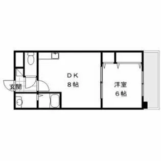 セントラルタイムキムラビル【204号室】の間取り