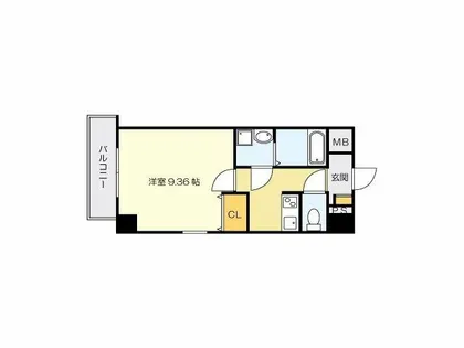 ベルガモット門司駅前【6階】の間取り