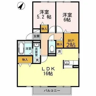 フレマリール森崎A【201号室】の間取り
