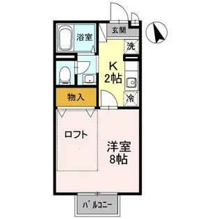 メルベーユ【2階】の間取り