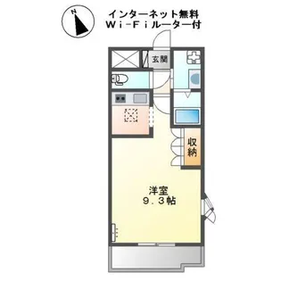 フォンテーヌ・アベニューII【1階】の間取り