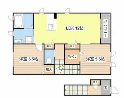 Senta Villa【0203号室】の間取り