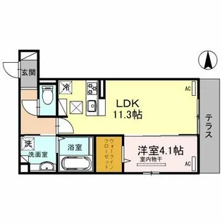 タカゼン文の里【3階】の間取り