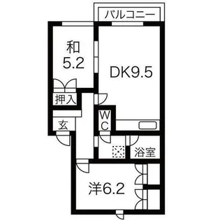 コートクリスタル【101号室】の間取り