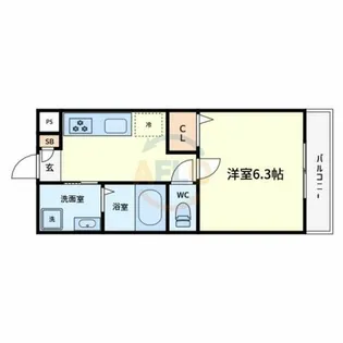 千葉・住吉【7階】の間取り