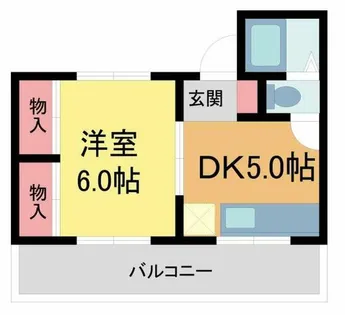 すみれ荘【102号室】の間取り