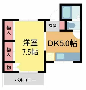 すみれ荘【202号室】の間取り