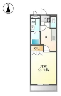 ビアンヒルズ【2階】の間取り