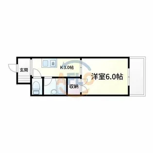 東洋プラザ泉尾【3階】の間取り