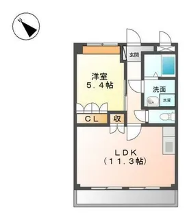 フェイバリット【2階】の間取り