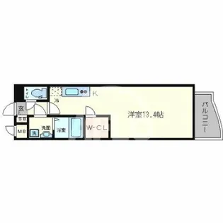 PHOENIX難波EAST【11階】の間取り
