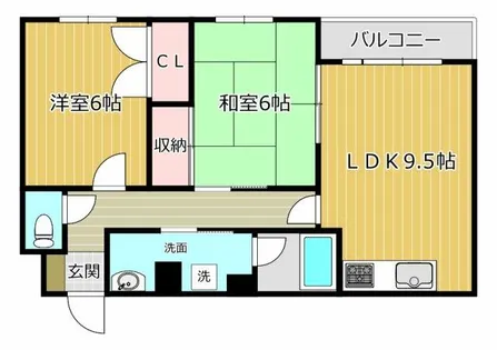 バッハレジデンス高槻I【3階】の間取り