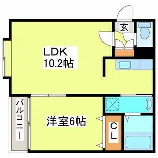 ホワイトハウス【2階】の間取り