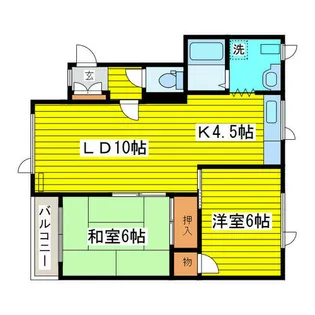 コーポ8・3B【2階】の間取り