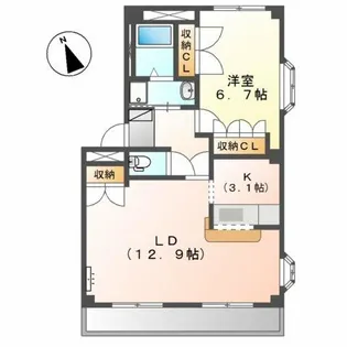 メイプルガーデン田県【2階】の間取り