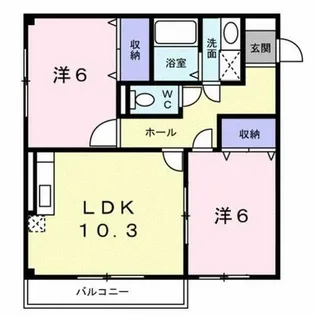 コーラルリーフ【1階】の間取り