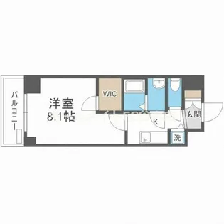 セオリー大阪アーバンレスト【4階】の間取り