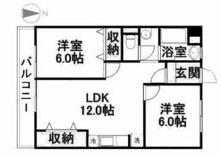 メゾン大和【306号室】の間取り
