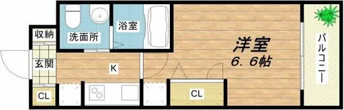 アーデンタワー本町イースト【14階】の間取り