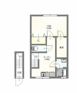サンマリノ草野 A棟【206号室】の間取り