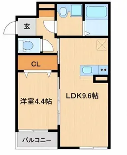 Y‘s スクエア梅満町【103号室】の間取り