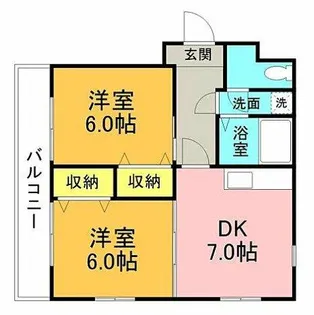 パークハイム21【1階】の間取り