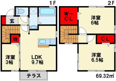 ベルドミール C棟【101号室】の間取り