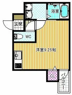 ステラウッド古市【1階】の間取り