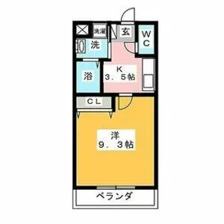 サニーハイツ勝川【3階】の間取り