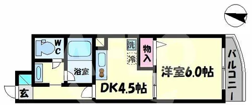 シャルマンハイム大淀【2階】の間取り