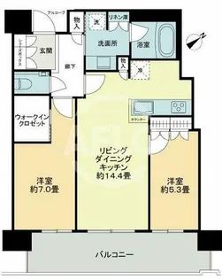 ザ・パークハウス中之島タワー【10階】の間取り