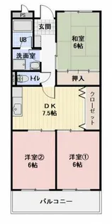 エスポワール武藤【1階】の間取り